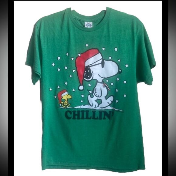 Delta Pro Weight VTG Snoopy Graphic Christmas T-Shirt  M - Picture 1 of 5